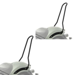 2x sissy bar egnet for Indian Chief Bobber / Dark Horse 21-24 Solo Rider ryggstøtte Craftride MF3 økonomisett