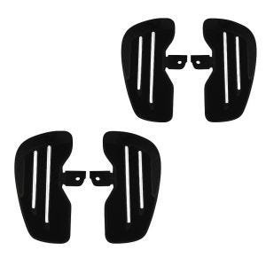 2x løpebrett foran førerfotstøtter egnet for Harley Davidson Softail Street Bob 18-24 Craftride TB1 svart økonomisett