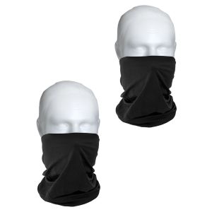 2x bandana motorsykkel BM2 halstørkle svart one-size sparesett