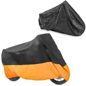 Set: Abdeckplane XXXL Faltgarage schwarz-orange + Abdeckplane XXXL Faltgarage schwarz_1