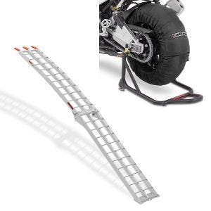 Set: Reifenwärmer Set 60-80-95 °C schwarz + Auffahrrampe bis 340 kg Alu-II Rollschutz_1