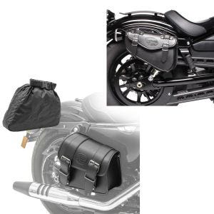 Set: Satteltasche rechts Montana 8Ltr Seitentasche für Chopper schwarz + Satteltasche rechts Arizona 3Ltr Seitentasche für Chopper schwarz_1