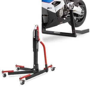 Set: Zentralständer ohne Adapterplatte rot heber Power-Evo + Zentralheber Center Pro ständer in schwarz matt_1