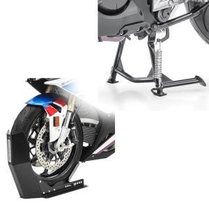 Set: Hauptständer Honda NC 700 S 12-13 NC 750 S 15-20 + Transportständer Easy-Fix Wippe bis 21 Zoll schwarz_1