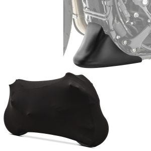 Set: Bugspoiler Harley Davidson Sportster 04-20 in schwarz + abdeckung Indoor M-L Stretch Garage in schwarz_1