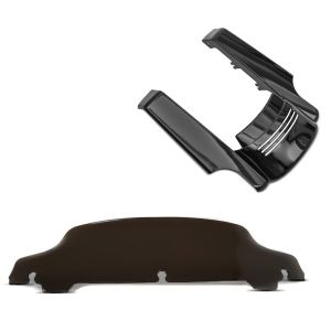 Set: Kotflügelverlängerung hinten für Harley Touring 14-20 + Windschild 5" für Harley Electra-Street Glide 14-20 dunkel_1
