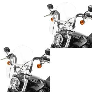 2x Windschild für Yamaha XV 1100 / 125 / 250 / 535 / 750 Virago / XV 950 / R Craftride CW1 klar Spar-Set_1