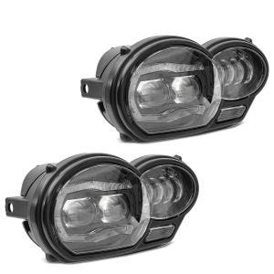 2x LED Scheinwerfer für BMW R 1200 GS 04-12 Hauptscheinwerfer mit ECE Lumitecs QL4 Spar-Set_1