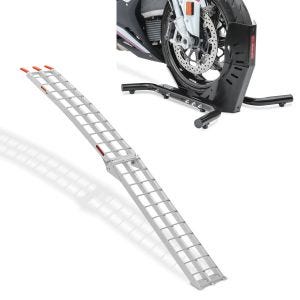 Set: Motorradständer Easy-Evo in schwarz Motorradwippe + Auffahrrampe bis 340 kg Alu-II Rollschutz_1