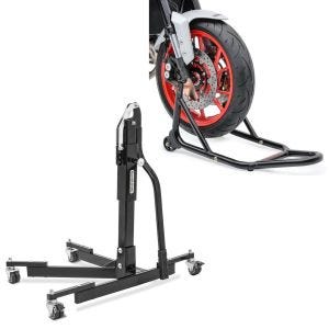 Set: Zentralständer KTM 790 Duke 18-21 Motorradheber Power-Evo + Montageständer Vorderrad mit gummierten Aufnahmen Motorradheber vorne_1