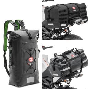 Sett: hale bag sett SX70 + XB50 volum 120 L tørr bag vanntett + ryggsekk hale bag med rullelukking vanntett tørr bag WPX