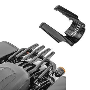 Set: Gepäckträger Harley Touring 09-21 abnehmbar in schwarz + Kotflügelverlängerung hinten für Harley Touring 14-21_1