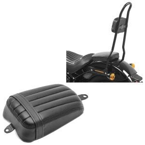 Set: Sissybar für Harley Davidson Softail 18-21 Craftride SRL schwarz + Soziussitz für Harley Davidson Softail Street Bob / Standard 18-20 Beifahrersitz Craftride Stripe_1