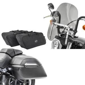 Set: Set Seitenkoffer + Innentaschen für Yamaha XVS 950 A Midnight Star Craftride K3 + Windschild CW1 für Yamaha XVS 1300/ 950 A Midnight Star dunkel getönt Craftride_1