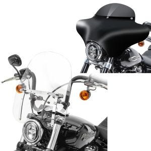 Set: Batwing Verkleidung MD8 für Yamaha XVS 1100 / 125 Drag Star Craftride + Windschild für Yamaha XVS 1100 / 125 / 250 / 650 Drag Star Craftride CW1 klar_1