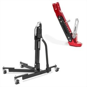 Set: Zentralständer Ducati 748 95-04 Motorradheber ConStands Power-Evo + Seitenständer für Ducati 996 / 916 / 748 rot_1