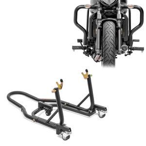 Set: Sturzbügel für Kawasaki Vulcan S / Cafe 15-21 Motor Schutzbügel Craftride + Rangierhilfe Montageständer für Kawasaki Vulcan S / Café SM2_1