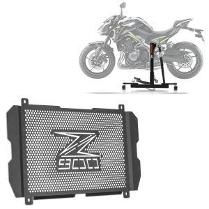 Set: Zentralständer Kawasaki Z 900 17-21 Motorradheber ConStands Power-Evo + Kühlerabdeckung für Kawasaki Z 900 17-21 Kühlergrill Zaddox KG1_1