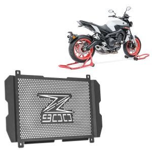 Set: Montageständer Set für Kawasaki Z 900 / 650 ConStands Motorradständer vorne hinten CS rot + Kühlerabdeckung für Kawasaki Z 900 17-21 Kühlergrill Zaddox KG1_1