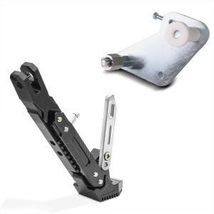 Set: Adapterplatte für ConStands Power für KTM 1290 Super Duke\ R 14-19 + Seitenständer für KTM 1290 Super Duke GT / R schwarz_1