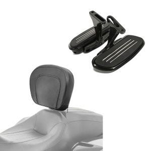 Set: Beifahrer Trittbretter + Halter CF2B für Harley Street Glide Special 15-21 Craftride + Fahrer Rückenlehne für Harley Davidson Street Glide Special 15-21 Craftride_1