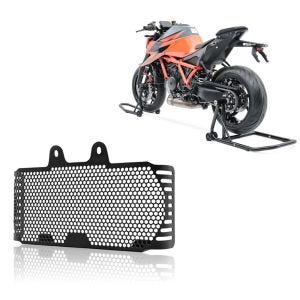 Set: Einarm Montageständer Set für BMW R NineT 14-21 Motorradständer hinten vorne Constands CLS + Kühlerabdeckung für BMW R NineT 14-21 Kühlergrill Zaddox KG1 schwarz_1