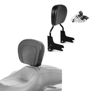 Set: Sissybar Harley Davidson Street Glide 06-08 Craftride Fast Driver-M schwarz + Fahrer Rückenlehne für Harley Davidson Street Glide 06-21 Craftride_1