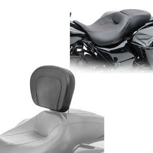 Set: Sitzbank für Harley Davidson Street Glide 09-21 Craftride RH5 schwarz + Fahrer Rückenlehne für Harley Davidson Street Glide 06-21 Craftride_1