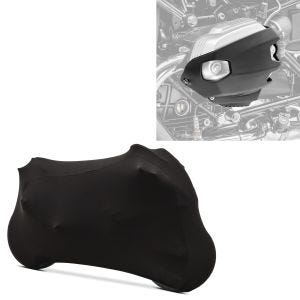 Set: Zylinderschutz für BMW R NineT Scrambler 16-21 Ventildeckelschutz Motoguard CP4 + Motorradabdeckung für BMW R NineT / Pure / Scrambler Craftride Indoor M-L schwarz_1