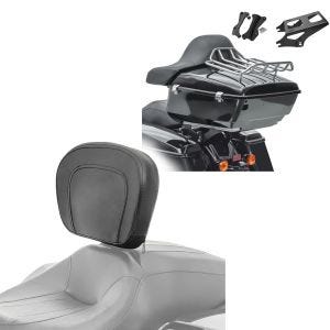 Set: Topcase für Harley Road King Special 17-21 Craftride Top Case L mit Docking und Rack + Fahrer Rückenlehne für Harley Davidson Road King Special 17-21 Craftride_1