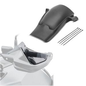 Sett: Håndbeskytterforlenger egnet for BMW R 1250 GS 19-23 Motoguard røykgrå + sprutbeskyttelse egnet for BMW R 1250 GS / Adventure 19-23 innerskjerm bak Motoguard