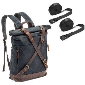 Motorsykkel hale bag Craftride CR3 Vintage inkl. sorte spennstropper