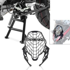 Sett: Hovedstativ med ABE ConStands sw med frontlysgitter frontlykt egnet for Suzuki V-Strom 650 / XT 17-24 Motoguard SG1