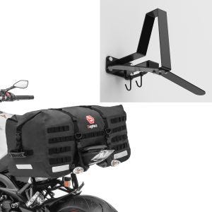 Sett: Motorsykkel halebag SX70 70Ltr vanntett sw Bagtecs med garderobe WH2 sw