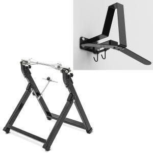 Sett: balanseringsstativ motorsykkel WU-2 balanseringsenhet sw ConStands med garderobe WH2 sw