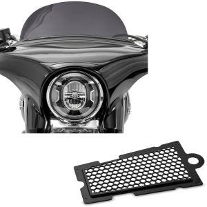 Sett: frontrute egnet for Harley Davidson Sport Glide 18-24 Craftride M frontrute mørk tonet + radiatordeksel egnet for Harley Davidson Softail 18-24 radiatorgitter Craftride CM svart