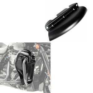 Sett: benskjold egnet for Harley Davidson Touring-modeller 17-24 Craftride ventilert svart + vindavviser egnet for Harley Davidson frontrute Craftride WA1 svart