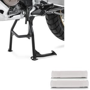 Sett: Hovedstativ egnet for Honda Africa Twin 1100 20-24 Constands midtstativ med spakdeksel sett hvit