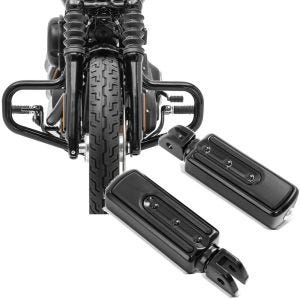 Sett: Crash bar Bart egnet for Harley Davidson Softail Standard 20-24 Craftride svart + passasjer fotstøtter egnet for Harley Davidson Softail 18-24 Craftride SF8 svart
