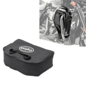 Sett: innerveske egnet for Harley Davidson King Tour Pak toppveske 93-24 Craftride + benskjold egnet for Harley Davidson Touring-modeller 14-24 Craftride ventilert svart