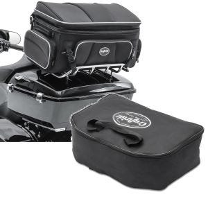 Sett: halebag TT1 + innerveske egnet for chopper / custom sykler King Tour Pak toppveske 93-24