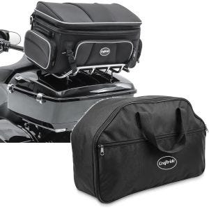 Sett: halebag TT1 73Ltr + innerbag egnet for chopper / custom sykler King Tour Pak 93-24