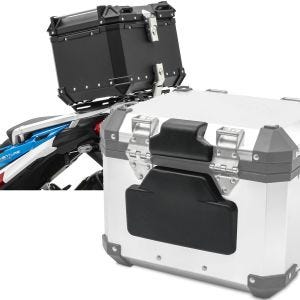 Sett: Alu TP XB45 45 liter + ryggpolstring egnet for BMW Alu TP ryggstøtte