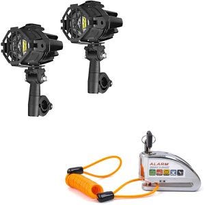 Sett: LED tilleggslykt S22X + bremseskivelåsalarm 110dB