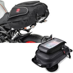 Sett: halebag X50 50Ltr + tankbag PP11 tankbag Magnet Bagtecs
