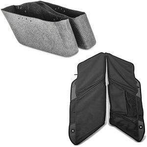Sett: innvendig kåpe egnet for Harley Davidson Touring 14-24 + sideveske WL salvesker