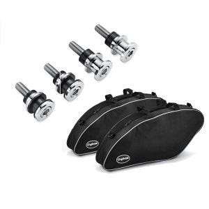 Sett: Docking hardware kit-tilbehør som passer for Harley Davidson Softail 18-24 52300646 + veske innervesker