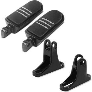 Fører-pillion fotstøtter + festesett for passasjer fotstøtter egnet for Harley Davidson Touring 93-24