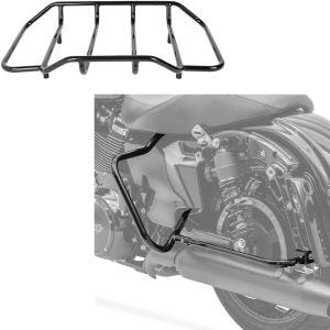 Sett: Bagasjehylle egnet for Harley Davidson TP Touring 84-24 + bagasjehylle beskyttelsesstang
