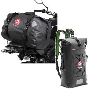 Sett: halepose 40l + ryggsekk halebag + rullelukking WPX